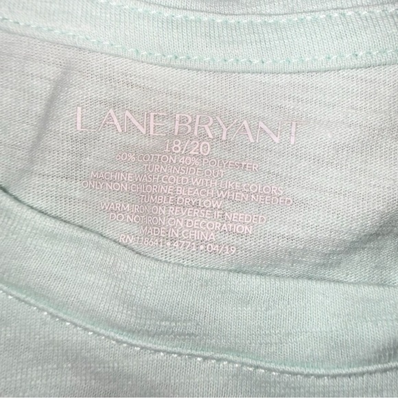 LANE BRYANT “No Shade” Graphic Tee - 18/20 Icy Morning Blue - Picture 8 of 12